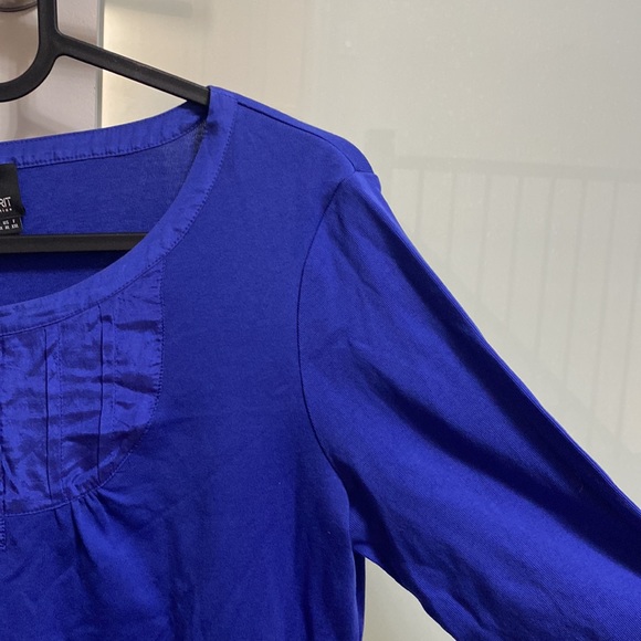 Esprit Blue Long Sleeve Roundneck top - Picture 6 of 10